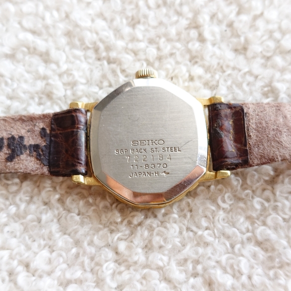 Seiko Socie 11-8370 Vintage Hand Winding Dress Watch Octagonal Case Roman Dial 2 - Picture 4 of 9